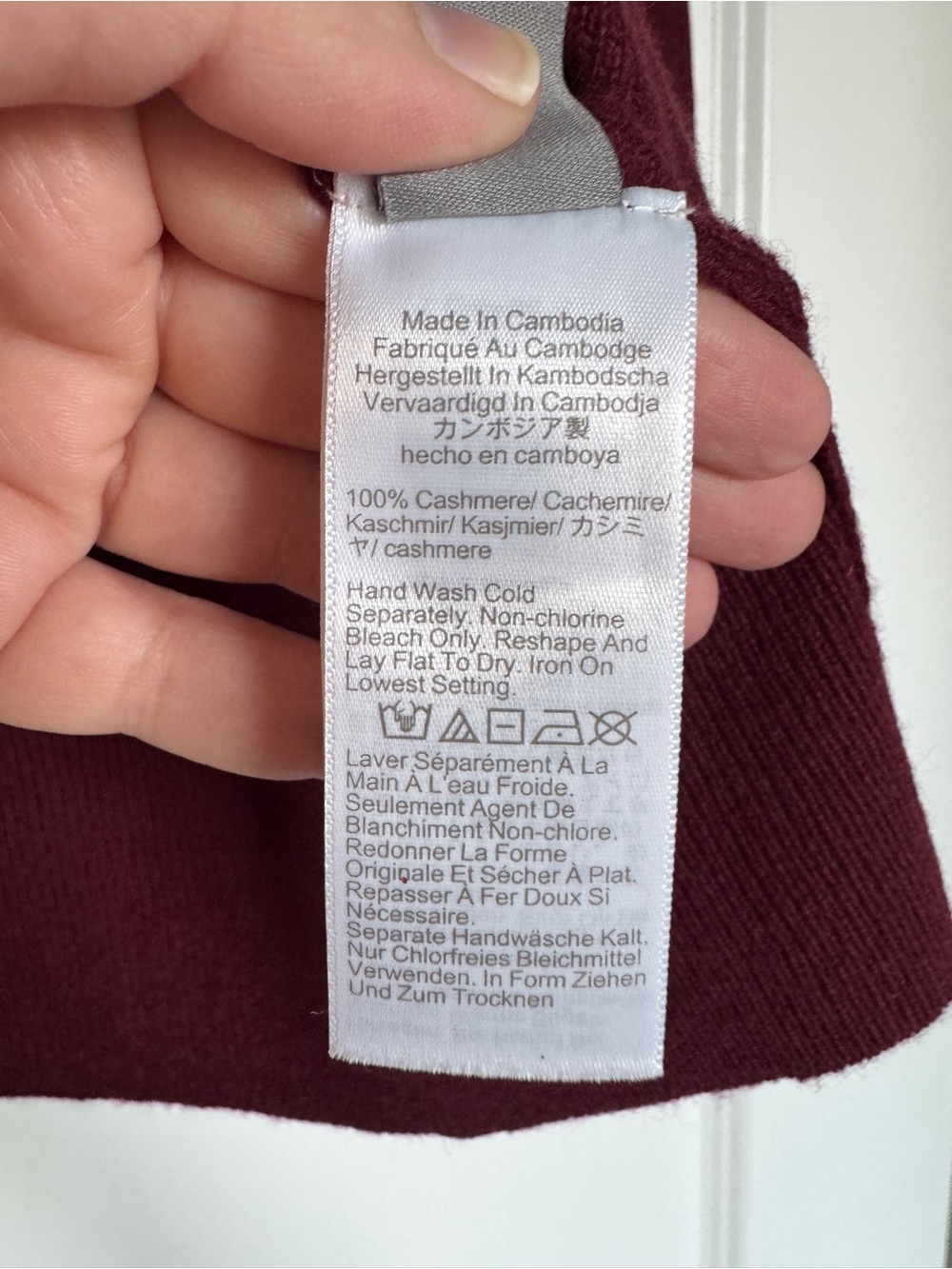 NWT! J. CREW Cashmere classic-fit crewneck sweater inky burgundy size small - Picture 10 of 12